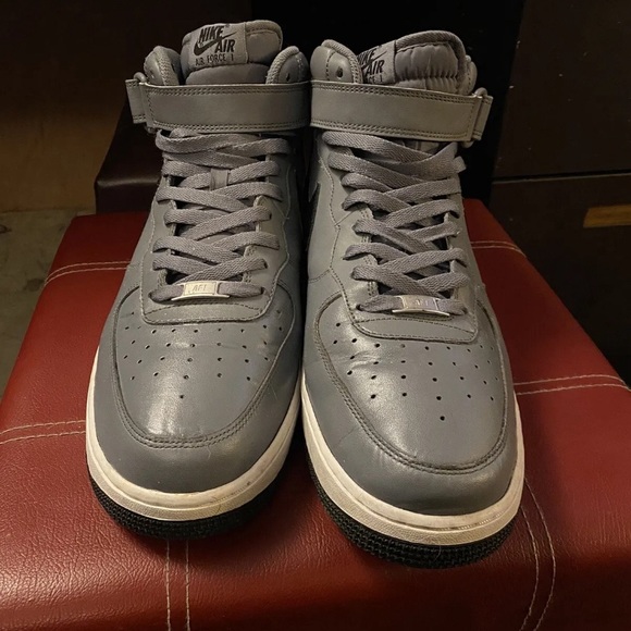 Nike Air Force 1 Mid '15 315123-026 Cool Grey Size 13 - Picture 2 of 6